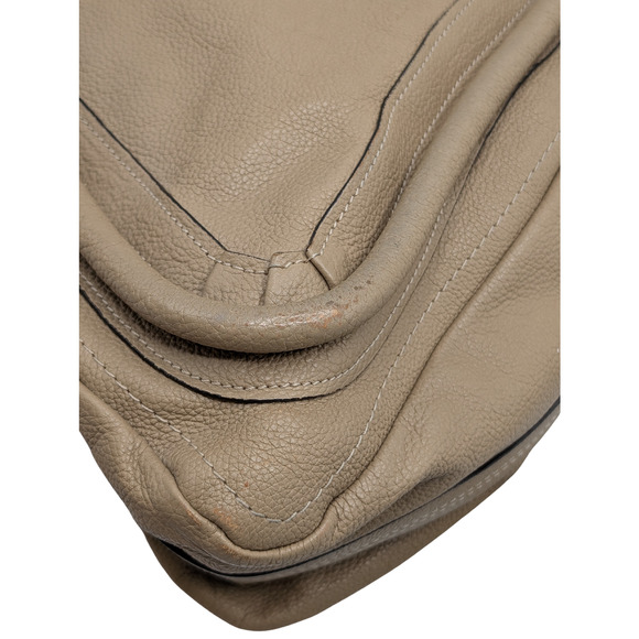 Chloe Calfskin Beige Neutral Leather Medium Paraty Shoulder Bag - Picture 6 of 16